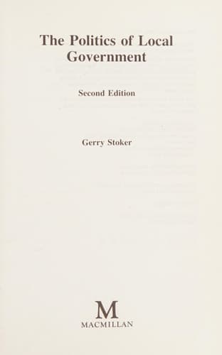 The Politics of Local Government