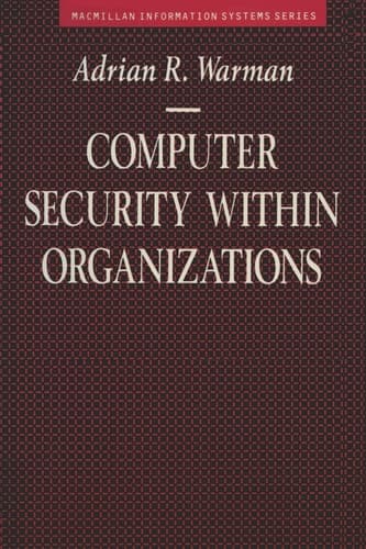 Computer Security Within Organizations
