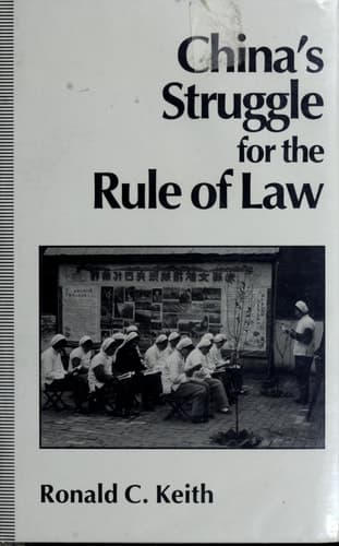China’s Struggle for the Rule of Law