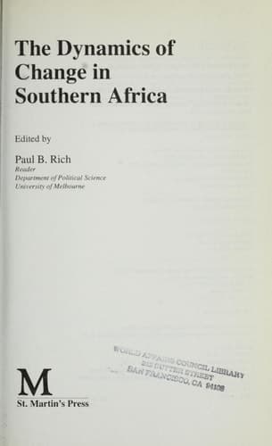 The Dynamics of Change in Southern Africa