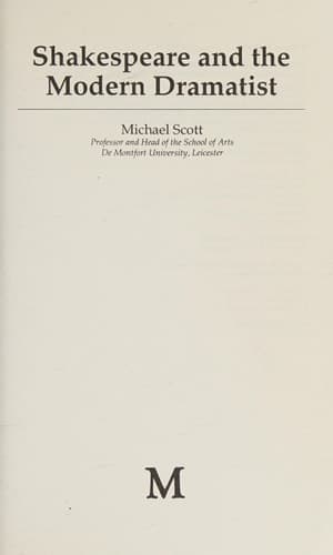 Shakespeare and the Modern Dramatist