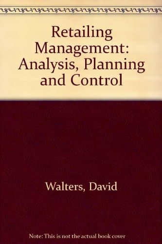 Retailing Management Analysis, Planning and Control