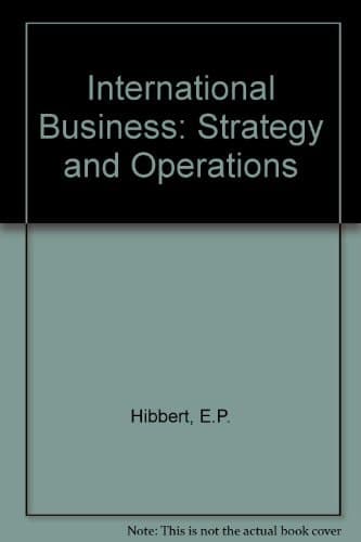 International Business Strategy and Operations