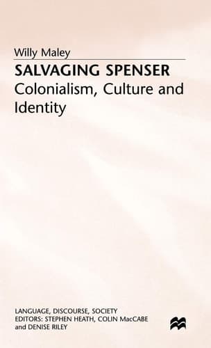 Salvaging Spenser Colonialism, Culture and Identity