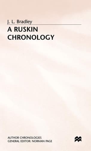 A Ruskin Chronology