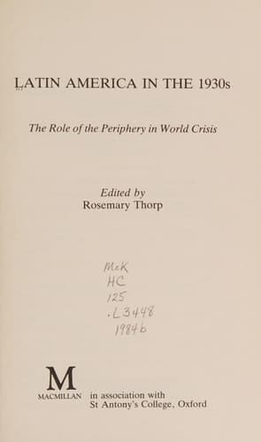 An Economic History of Twentieth-Century Latin America: Volume 3: Industrialization and the State in Latin America: The Postwar Years (St Antony's Series)
