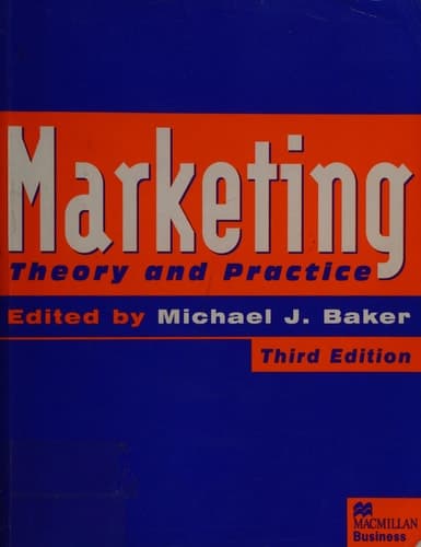 Marketing Theory and Practice