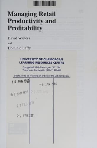 Managing Retail Productivity and Profitability