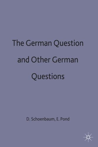 The German Question and Other German Questions