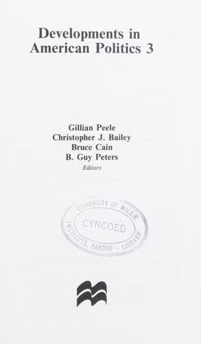 Developments in American Politics 3