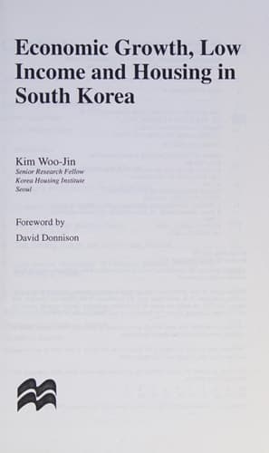 Economic Growth, Low Income and Housing in South Korea