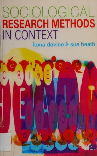 Sociological Research Methods in Context