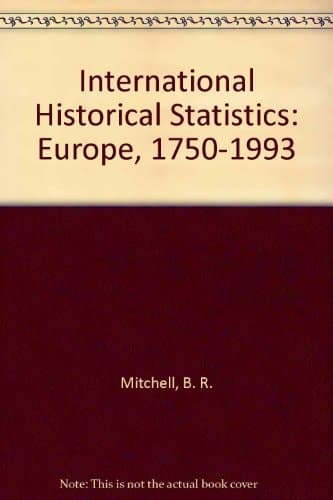 International Historical Statistics Europe, 1750-1993