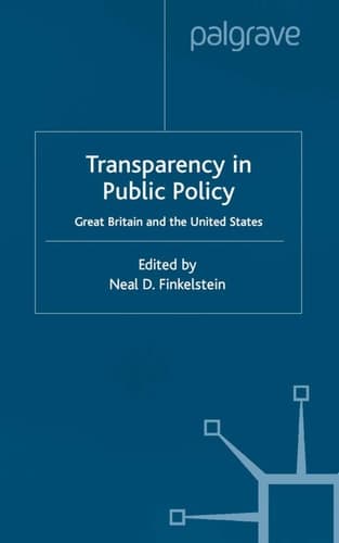 Transparency in Public Policy Great Britain and the United States