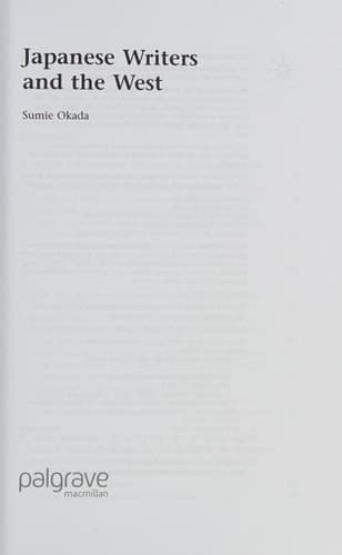 Japanese Writers and the West