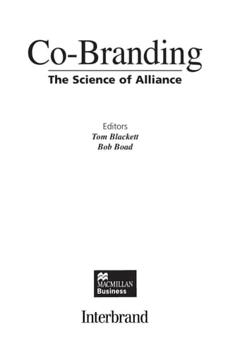 Co-Branding The Science of Alliance