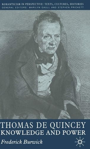 Thomas de Quincey Knowledge and Power