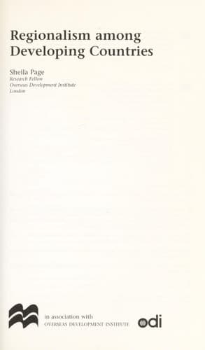 Regionalism among Developing Countries