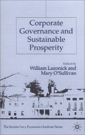 Corporate Governance and Sustainable Prosperity