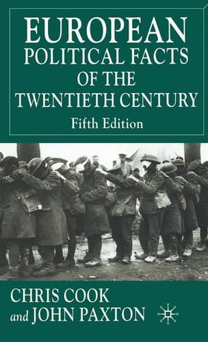 European Political Facts of the Twentieth Century