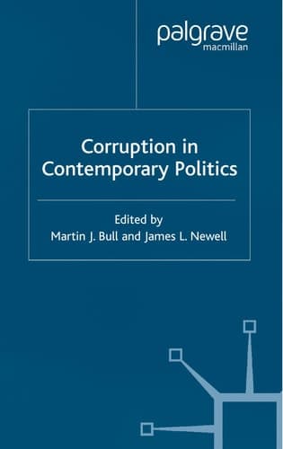 Corruption in Contemporary Politics