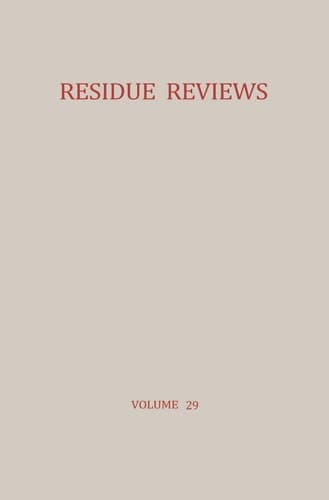 Decontamination of Pesticide Residues in the Environment Atlantic City Meetings of the American Chemical Society September 1968