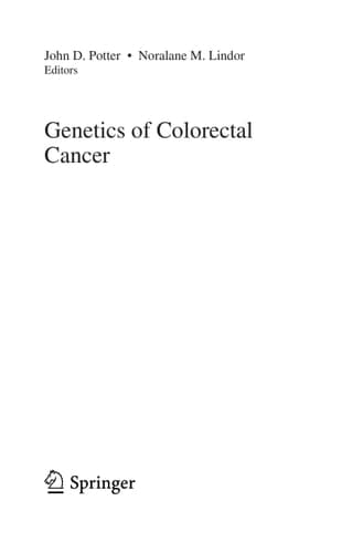 Genetics of Colorectal Cancer