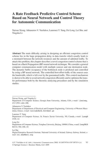 Autonomic Communication