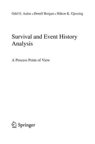 Survival and Event History Analysis A Process Point of View