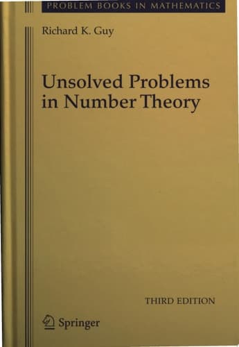 Unsolved Problems in Number Theory