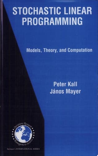 Stochastic Linear Programming Models, Theory, And Computation