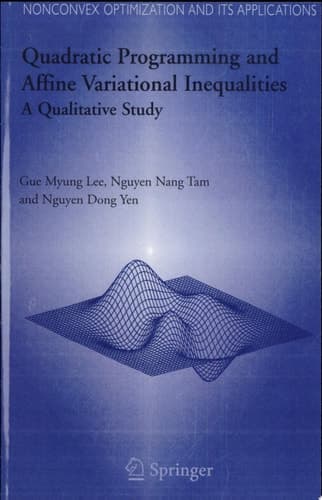 Quadratic Programming and Affine Variational Inequalities A Qualitative Study