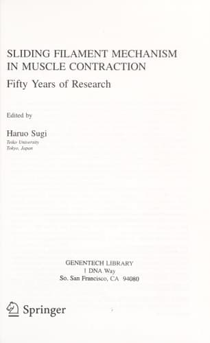 Sliding Filament Mechanism in Muscle Contraction Fifity Years of Research