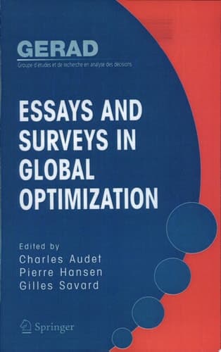 Essays and Surveys in Global Optimization