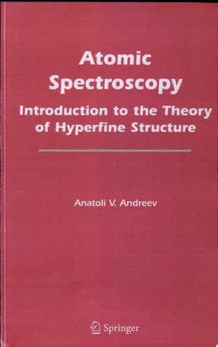 Atomic Spectroscopy Introduction to the Theory of Hyperfine Structure