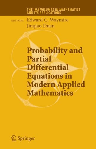 Probability and Partial Differential Equations in Modern Applied Mathematics