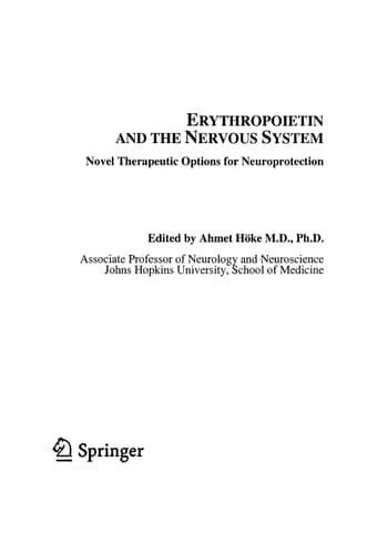 Erythropoietin and the Nervous System