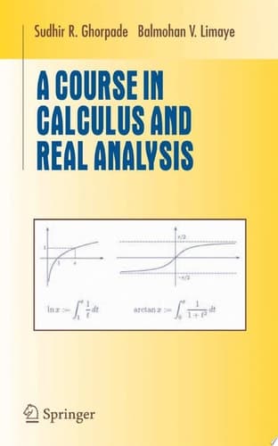 A Course in Calculus and Real Analysis