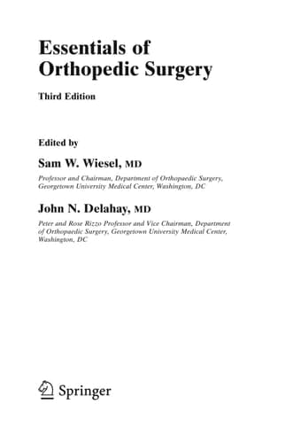 Essentials of Orthopedic Surgery