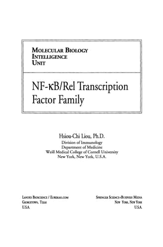 NF-kB/Rel Transcription Factor Family (Molecular Biology Intelligence Unit)