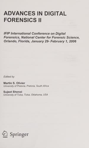 Advances in Digital Forensics II