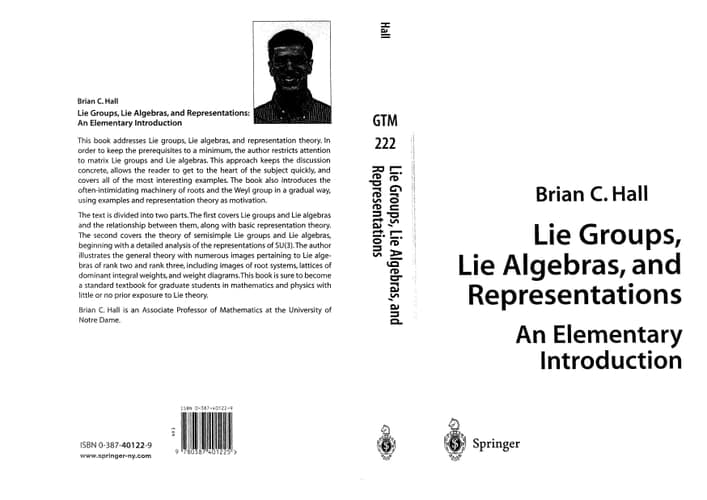 Lie Groups, Lie Algebras, and Representations An Elementary Introduction