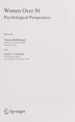 Women over 50 Psychological Perspectives