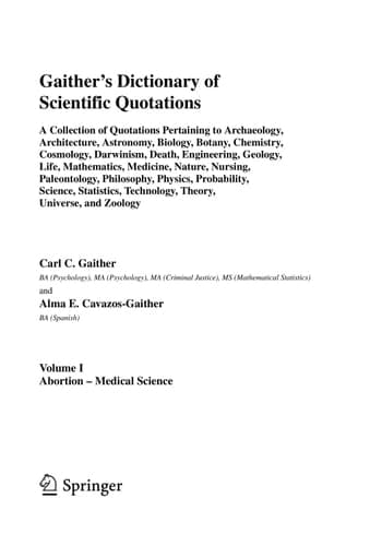 Gaither's Dictionary of Scientific Quotations