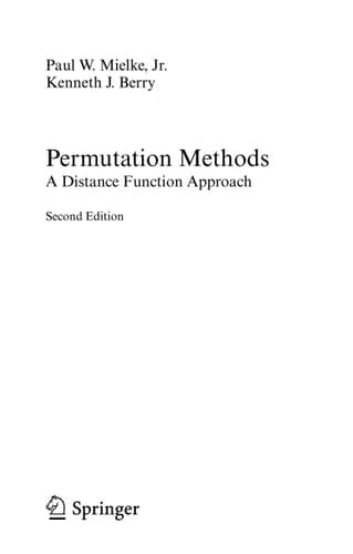 Permutation Methods: A Distance Function Approach (Springer Series in Statistics)
