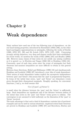 Weak Dependence: With Examples and Applications
