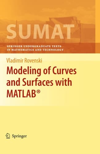 Modeling of Curves and Surfaces with MATLAB®