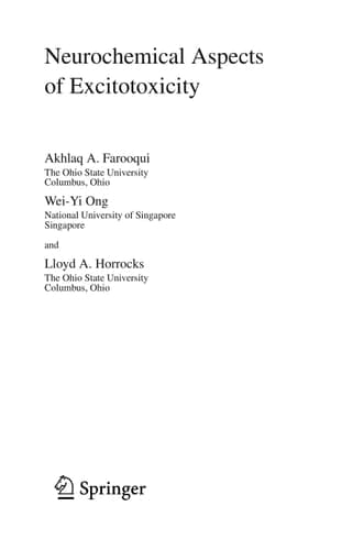 Neurochemical Aspects of Excitotoxicity