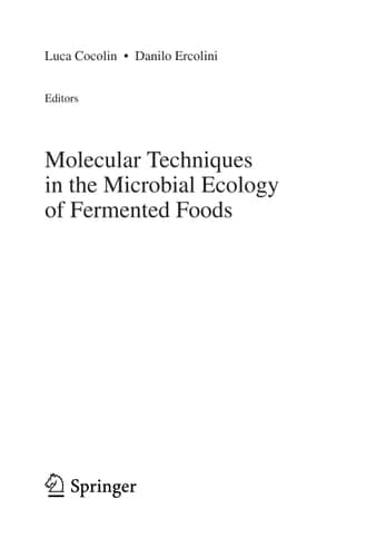 Molecular Techniques in the Microbial Ecology of Fermented Foods