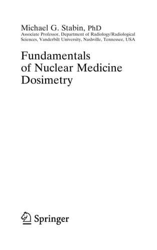 Fundamentals of Nuclear Medicine Dosimetry